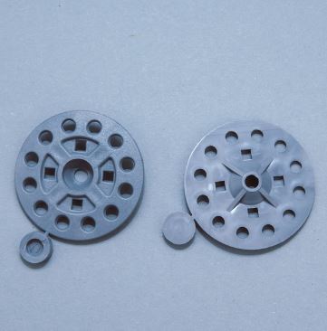 Dämmstoffteller Polypropylen Teller-Ø: 57 mm Grau