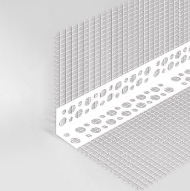 Kantenschutz mit Gewebe Weiß - Kunststoff 2,45 m