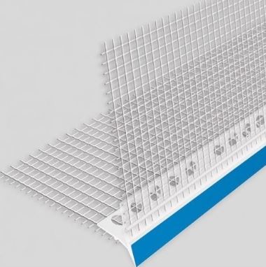 Tropfkantenprofil PVC m. WDVS Gewebe 2,5 m