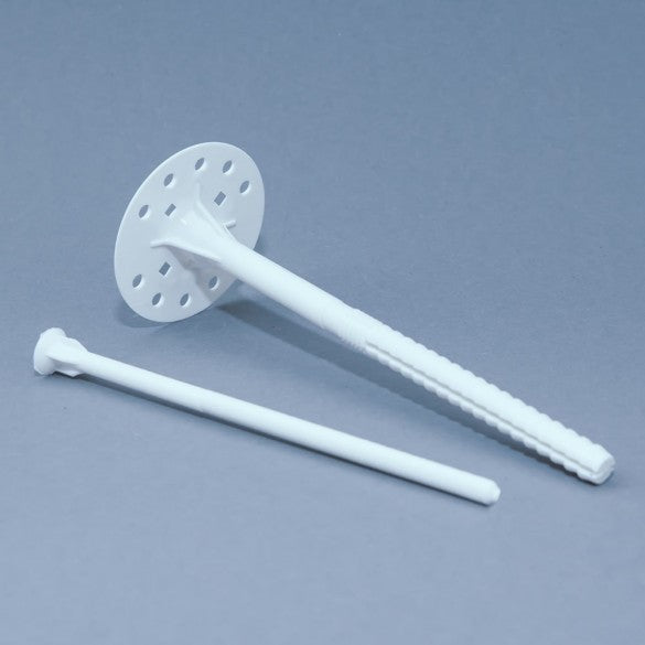 Dämmstoffdübel mit Kunststoffnagel mit  verlängerte Spreizzone von 14 cm bis 30 cm