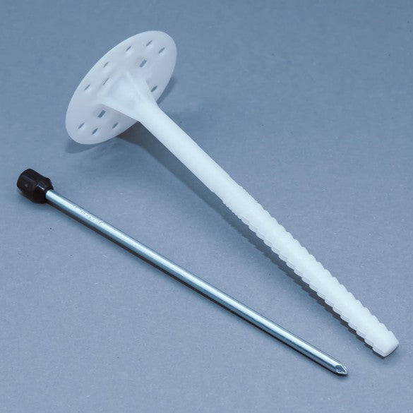 Dämmstoffdübel mit Stahlnagel mit verlängerte Spreizzone von 7 cm bis 40 cm