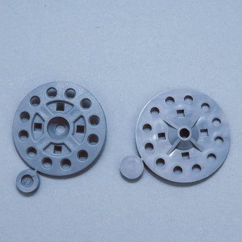 Dämmstoffteller Polypropylen Teller-Ø: 57 mm Grau