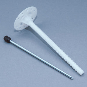 Dämmstoffdübel mit Stahlnagel mit verlängerte Spreizzone von 7 cm bis 40 cm